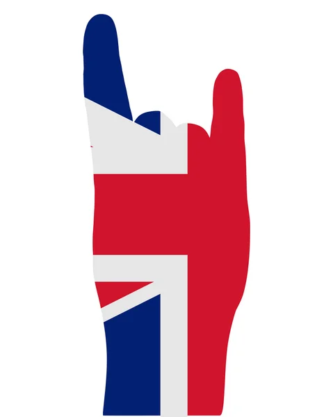 Britse vinger signaal — Stockvector