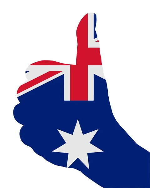 Australiska handsignaler — Stock vektor