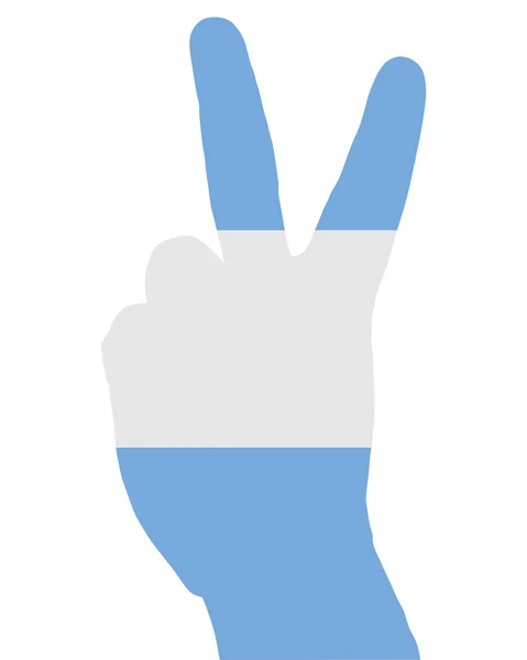 Argentinian finger signal — Stock Vector