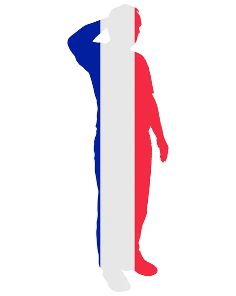 French Salute — Stock Vector