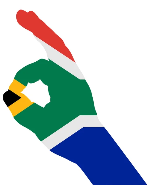 Señal dedo sudafricana — Vector de stock