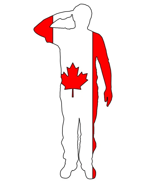 Kanadischer Gruß — Stockvektor