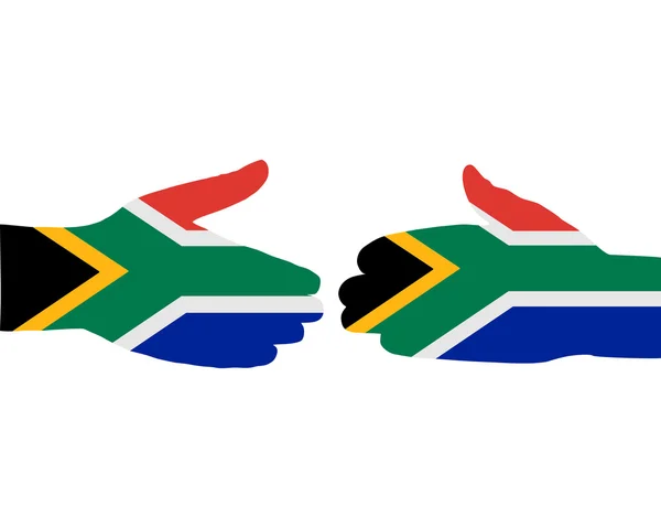 Sydafrikanska handslag — Stock vektor