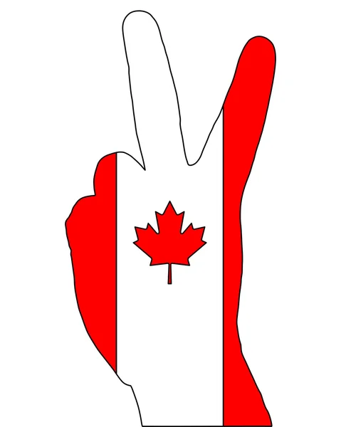 Señal dedo canadiense — Archivo Imágenes Vectoriales