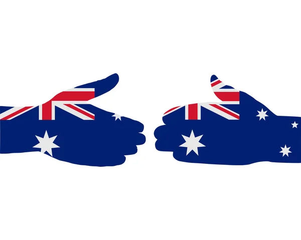 Poignée de main australienne — Image vectorielle