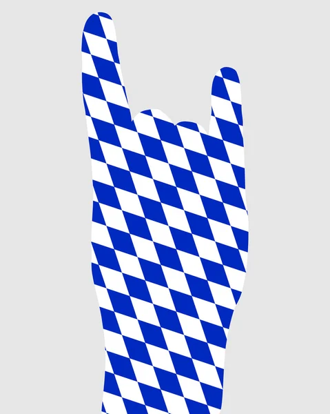 Bavarian finger signal — Stock Vector