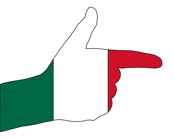 Mexican finger signal — Stock Vector