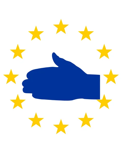 Európai kézfogás — Stock Vector