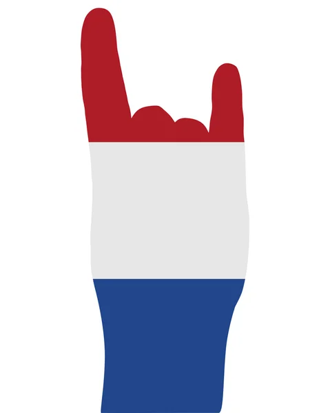 Hollandalı parmak sinyal — Stok Vektör