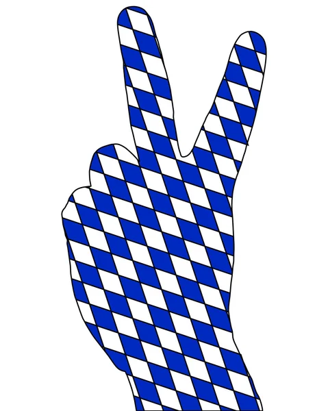 Signal du doigt bavarois — Image vectorielle
