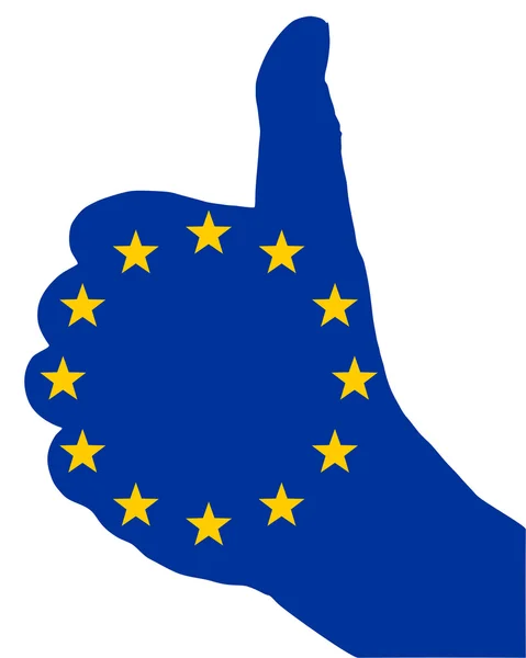 European finger signal — Stock Vector