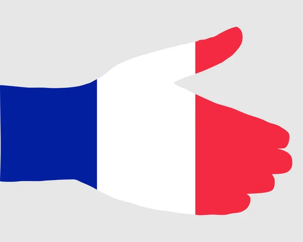 Poignée de main française — Image vectorielle