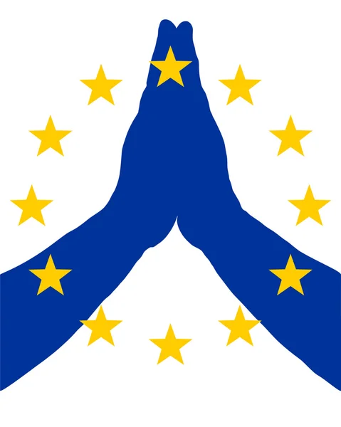 Prière européenne — Image vectorielle