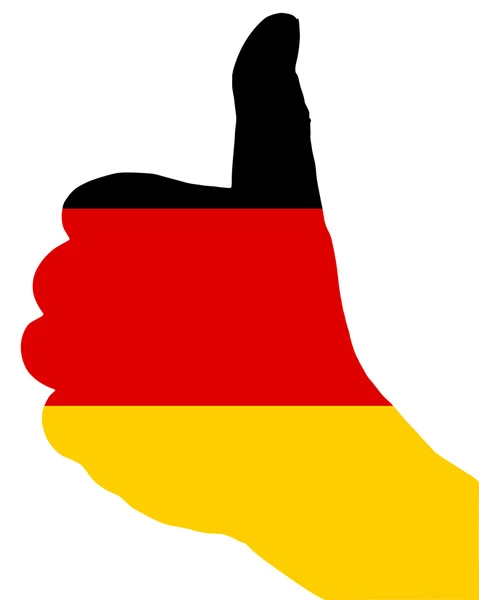 Segnale mano tedesca — Vettoriale Stock