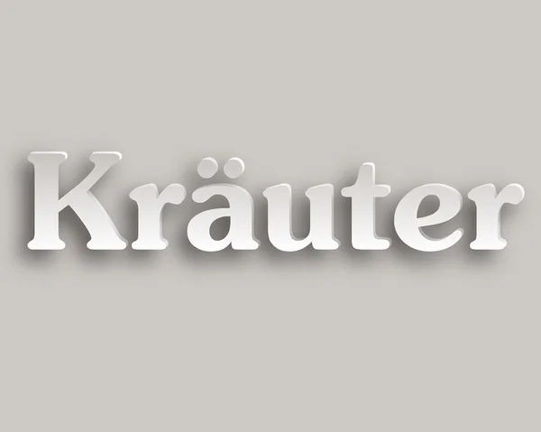 Kraeuter 종이 스타일 — 스톡 벡터