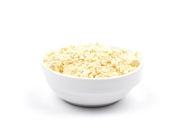 Lupin flour in bowl — Stock Photo, Image