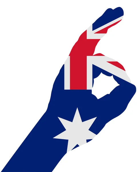 Segnali mano australiana — Vettoriale Stock
