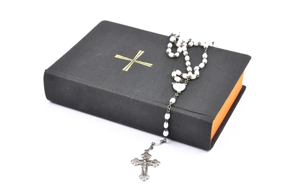 Gebed boek met chaplet — Stockfoto