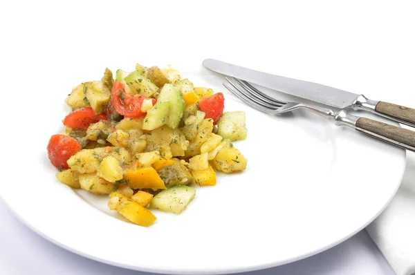 Gemengde aardappelsalade — Stockfoto