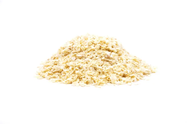 Millet flakes on white — Stock Photo, Image