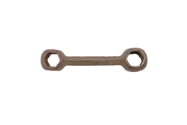 Dogbone wrench on white — Stock Photo, Image