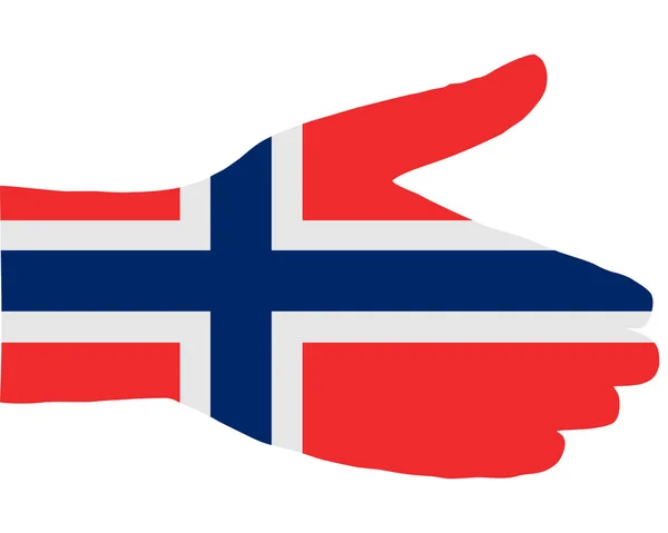 Norský handshake — Stockový vektor
