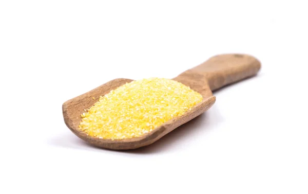 Polenta on shovel — Stock Photo, Image