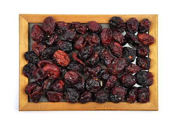 Çerçeve içinde kurutulmuş cranberries — Stok fotoğraf