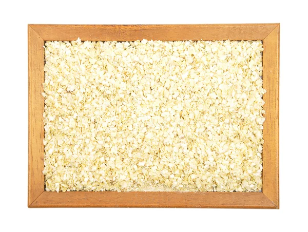 Millet flakes in frame — Stock Photo, Image
