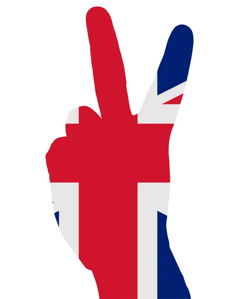 Britský prst signál — Stockový vektor