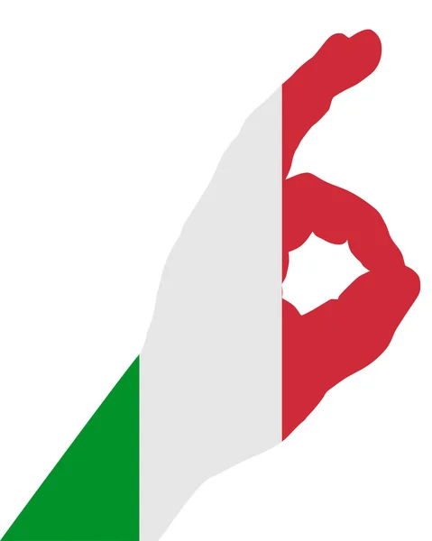 İtalyan parmak sinyalleri — Stok Vektör