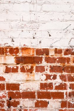Boyalı eski tuğla duvar