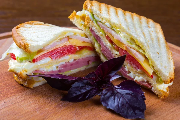 Club sandwich , clubhouse sandwich — Stock Photo, Image