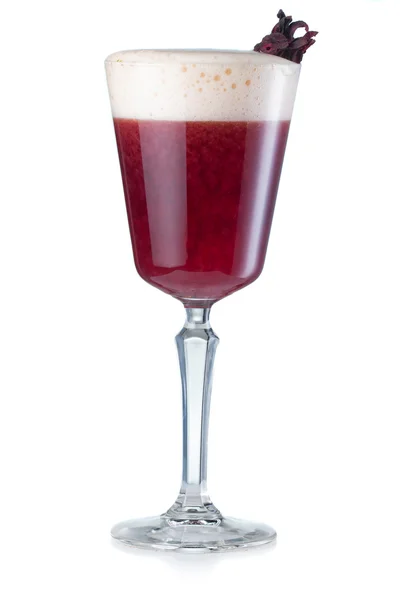 Coquetel de álcool de vinho tinto isolado em branco — Fotografia de Stock