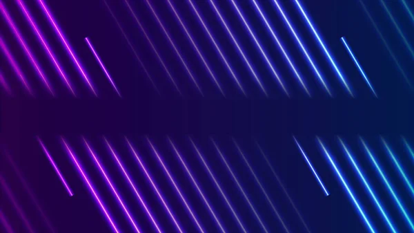 Blue violet neon laser lines background