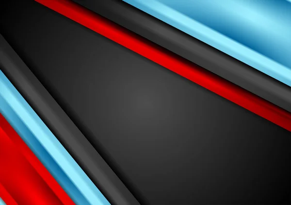 Contrast red and blue tech corporate abstract background. Vector graphic design