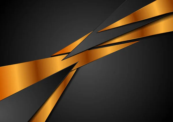 Black and bronze abstract corporate background. Vector design