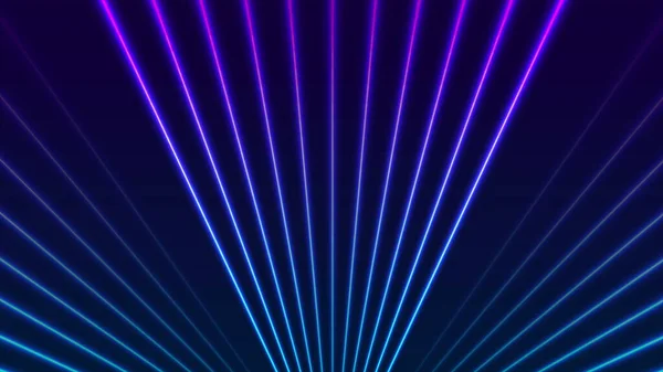 Bright blue violet neon laser rays lines tech background