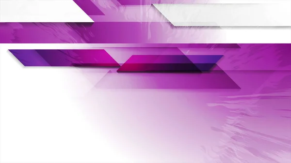Violet and white tech geometric grunge background