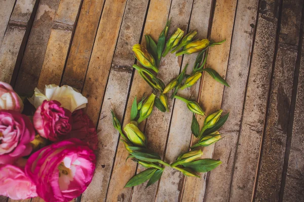 Süslemeleri kadınlar günü çiçek tomurcukları eustomy sayı 8 — Stok fotoğraf