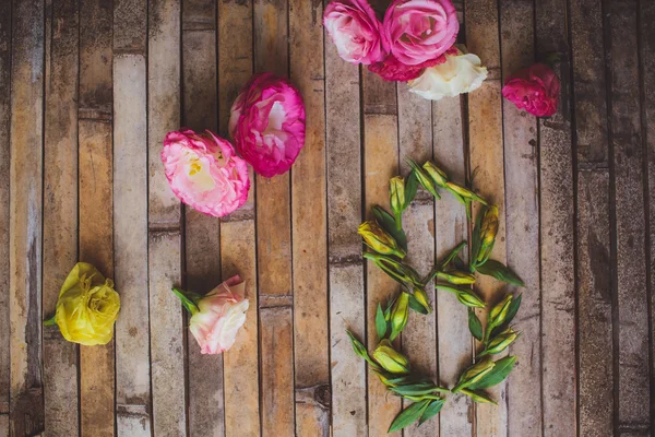 Dekorationen Frauentag Blumen Knospen Eustomie Nummer 8 — Stockfoto