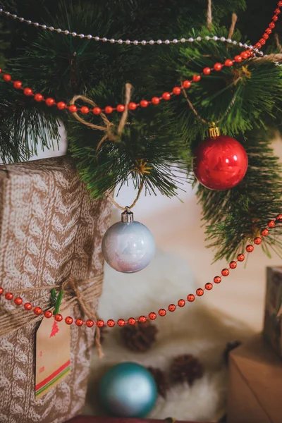 Juguetes de Navidad presenta estilo rústico —  Fotos de Stock