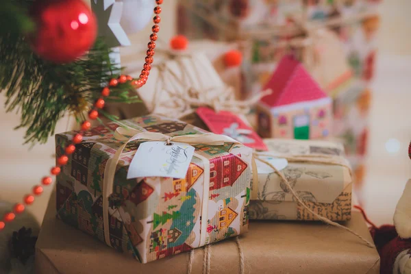 Navidad vintage regalos — Foto de Stock