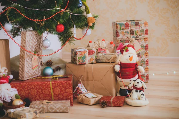 Navidad vintage regalos — Foto de Stock