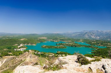 manavgat, Türkiye şehir yakınında yeşil Kanyonu Panoraması