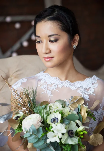 Porträt einer Braut — Stockfoto