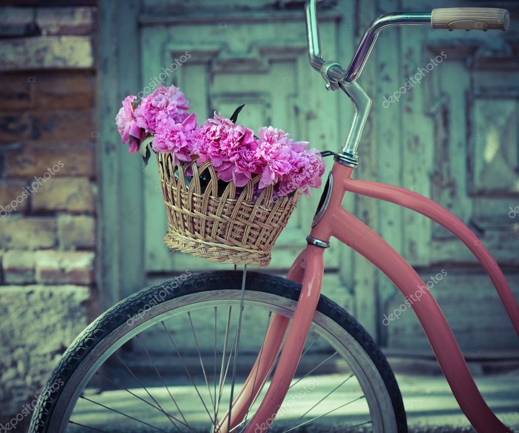 vintage bicycles with basket