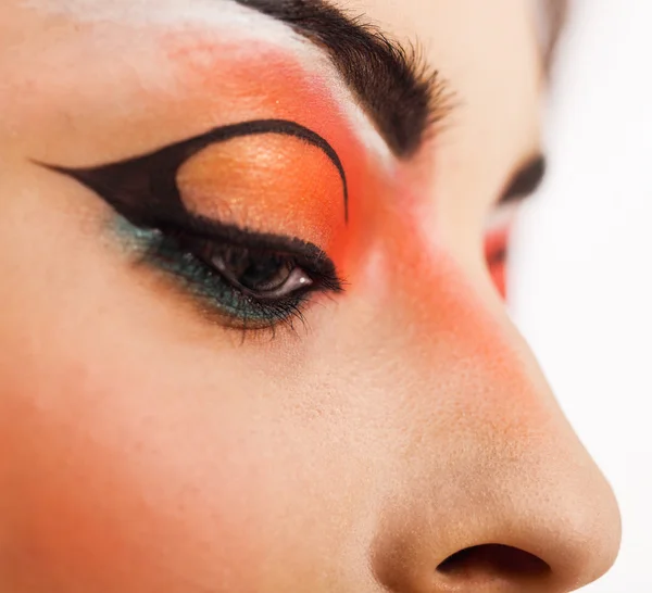 Oog make-up. Close-up — Stockfoto