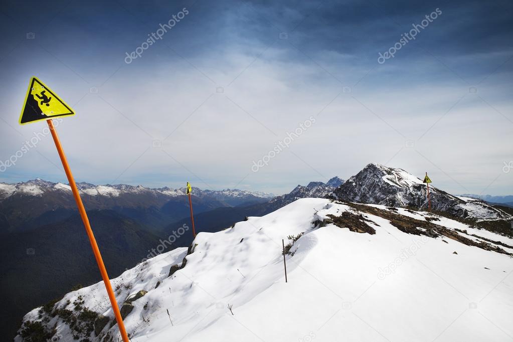 High mountains landscape view in Sochi