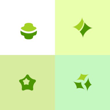 Farklı soyut moda sembolleri